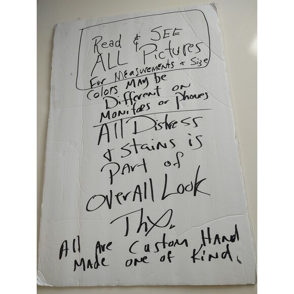 Denim Chaps Style Petrol Custom Cut Biker PUNK Jeans Distressed Custom Sz 31 - Picture 11 of 12